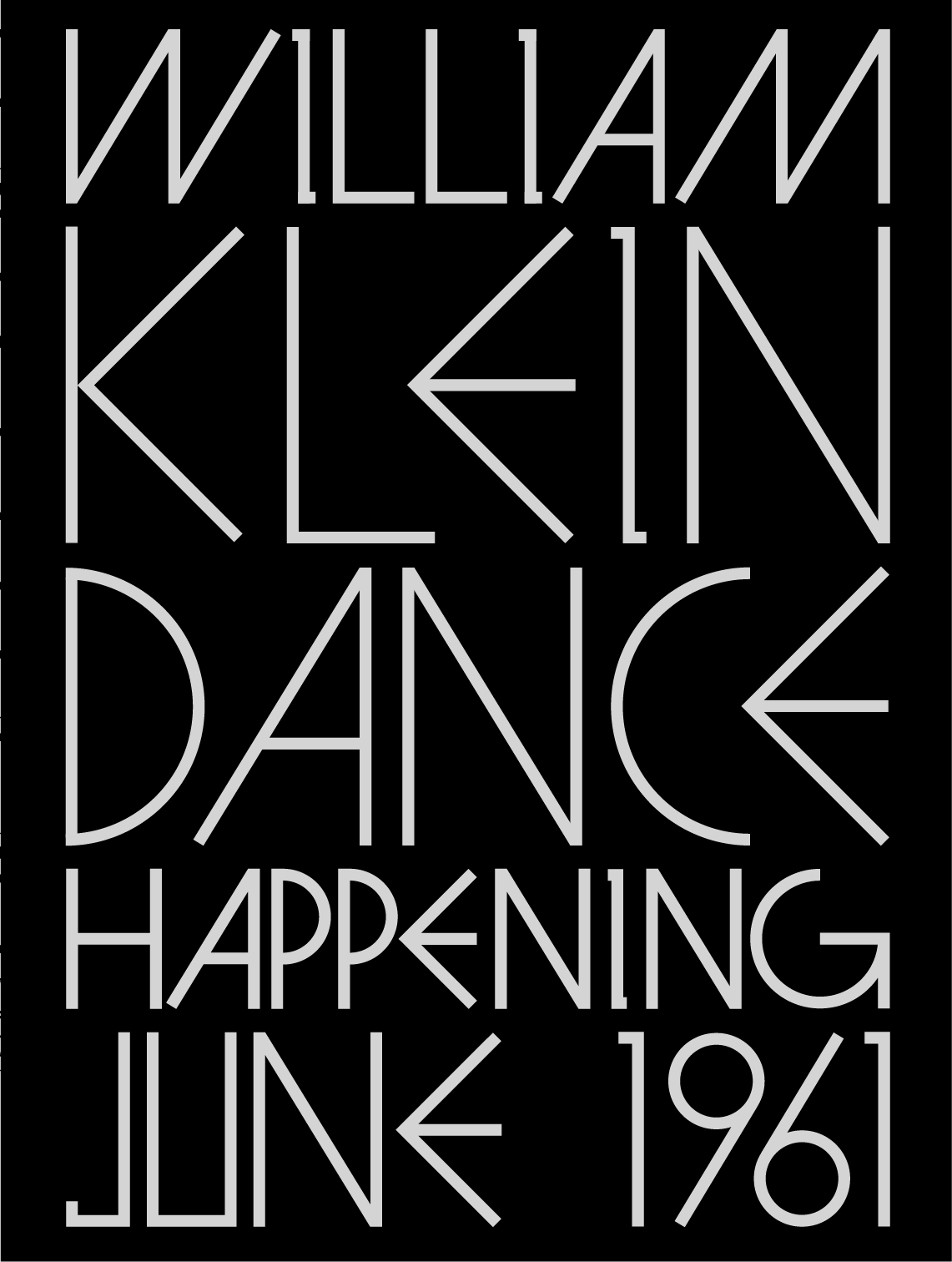 ウィリアム・クライン写真集 『ダンス・ハプニング 1961年6月』